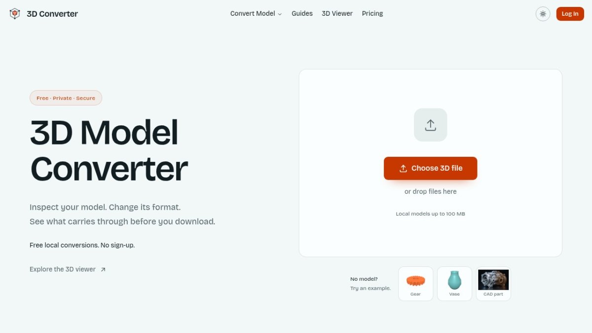 3D Converter screenshot