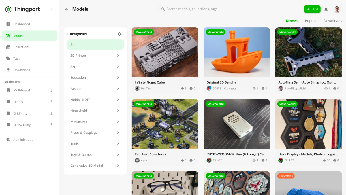 Thingport screenshot