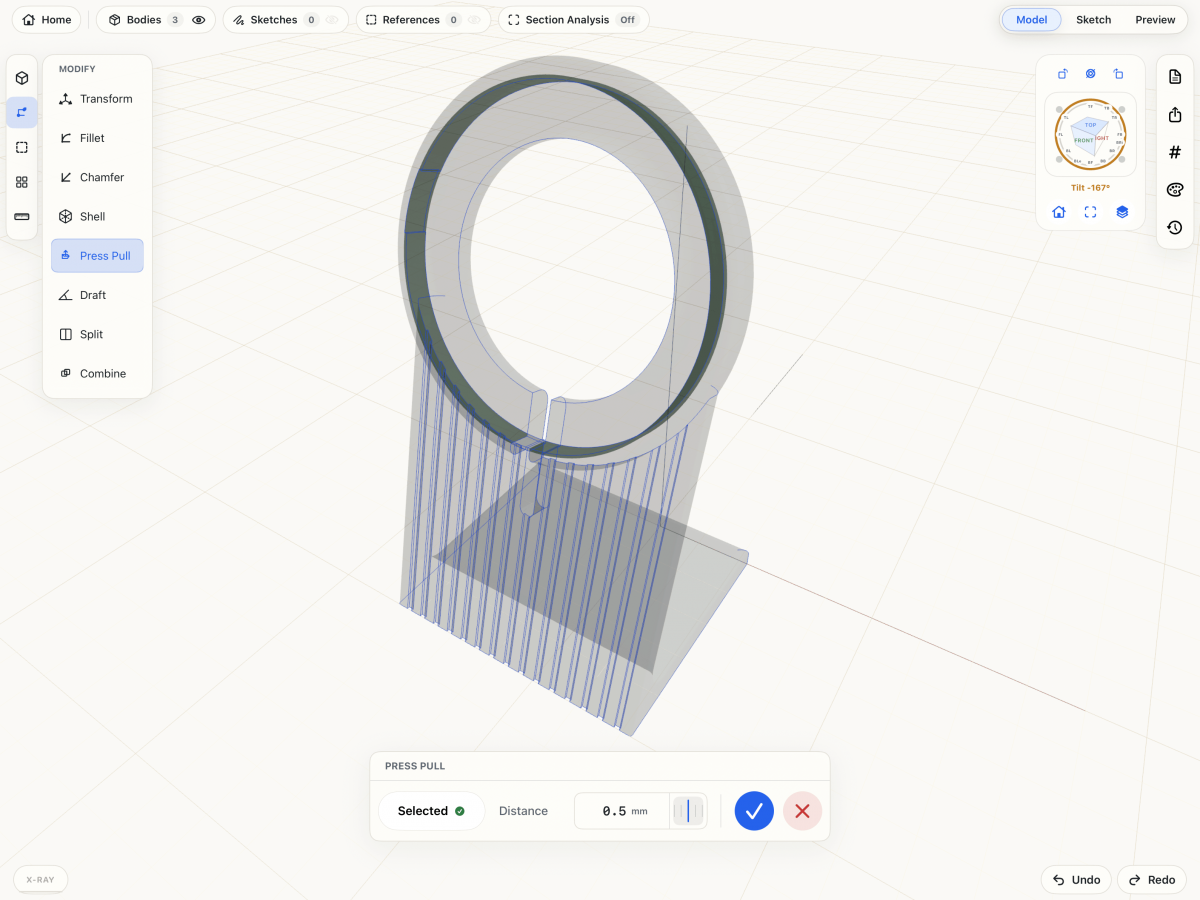 MakerSolid CAD screenshot