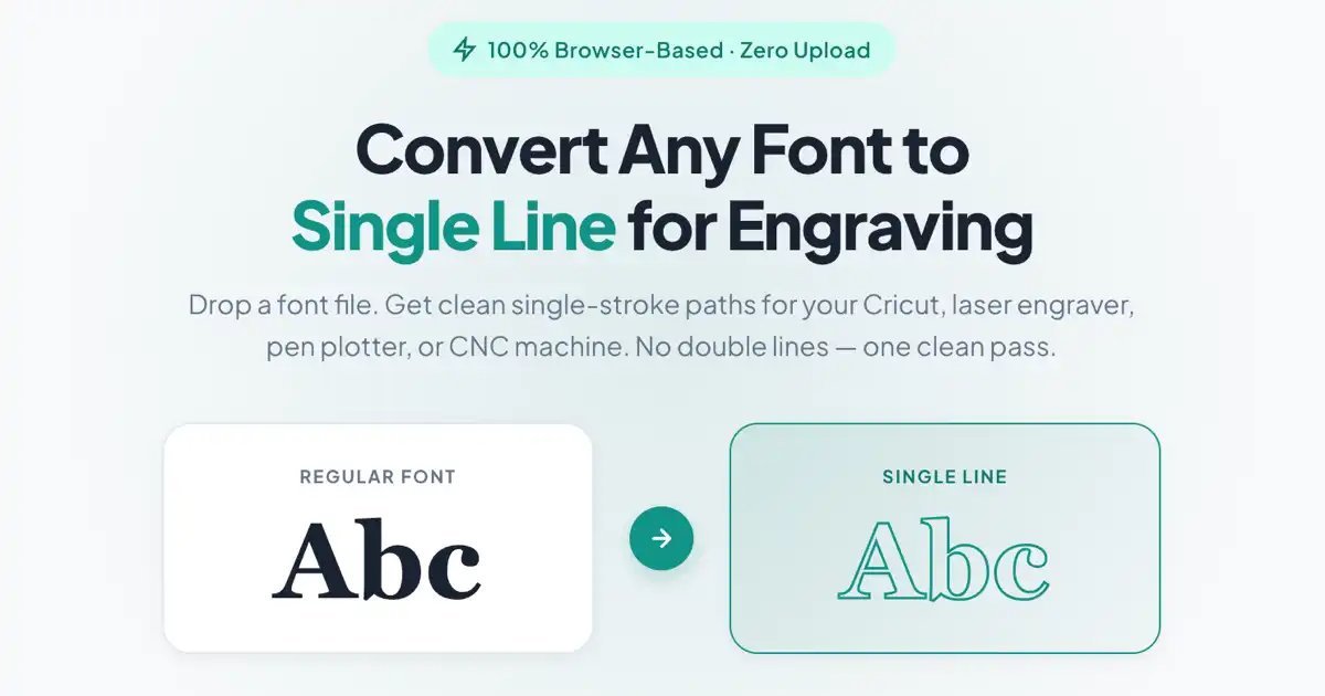 Single Line Font Maker screenshot