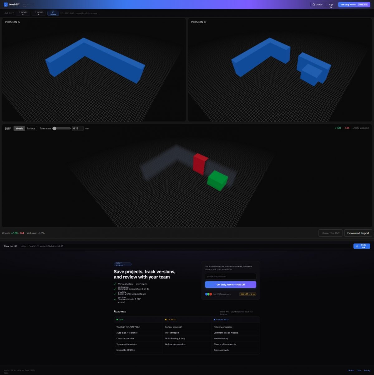 MeshDiff screenshot